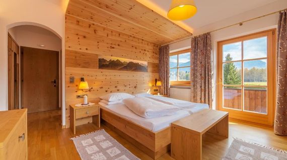 Alpine-style accommodations with gorgeous mountain views