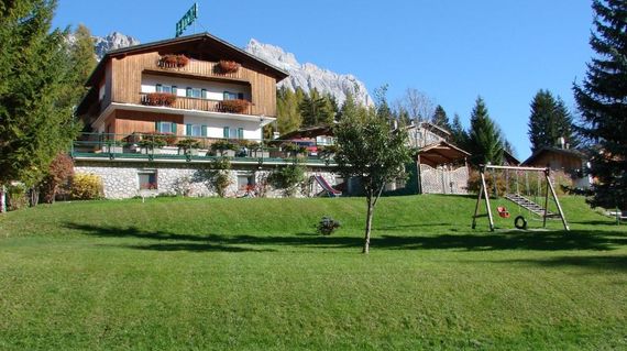 Set along the Dolomites mountain range, this chalet-style property is a welcome retreat after a day of cycling