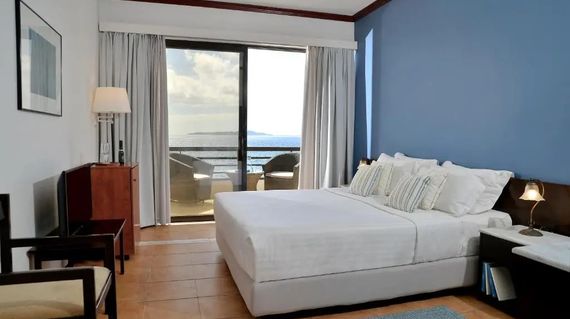 The hotel offers scenic views of the Gulf and the rugged beauty of Cape Maleas