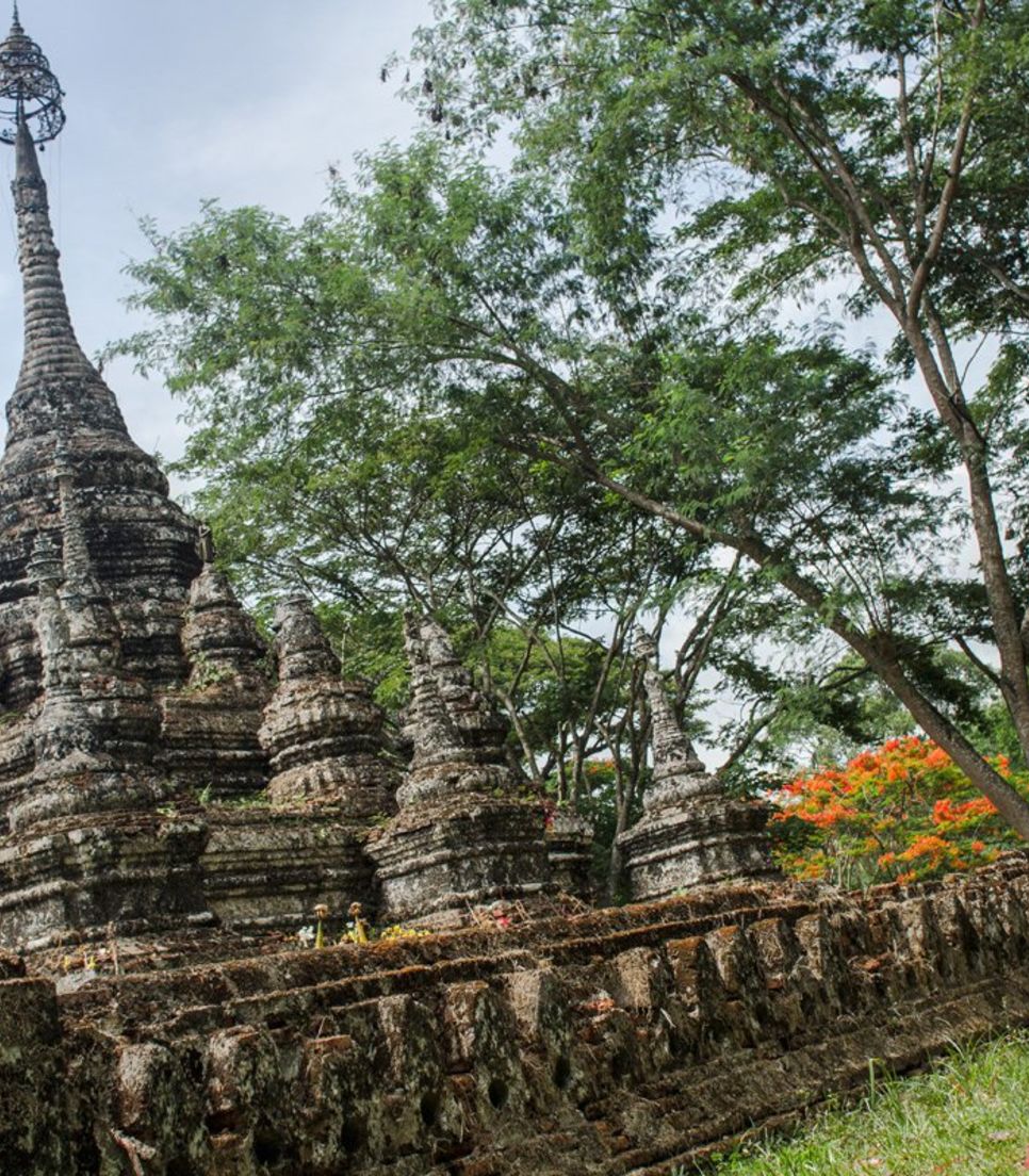 Visit ancient pagodas built as far back as 191 AD
