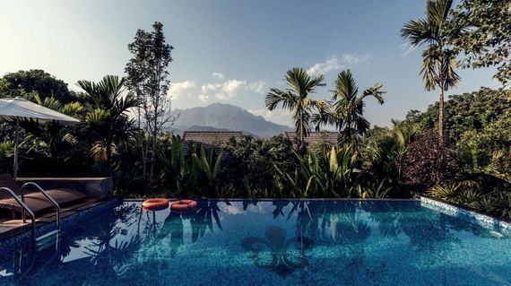 In a lovely setting with a peaceful atmosphere and wonderful views