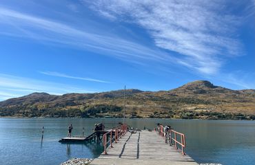Jetty in lake