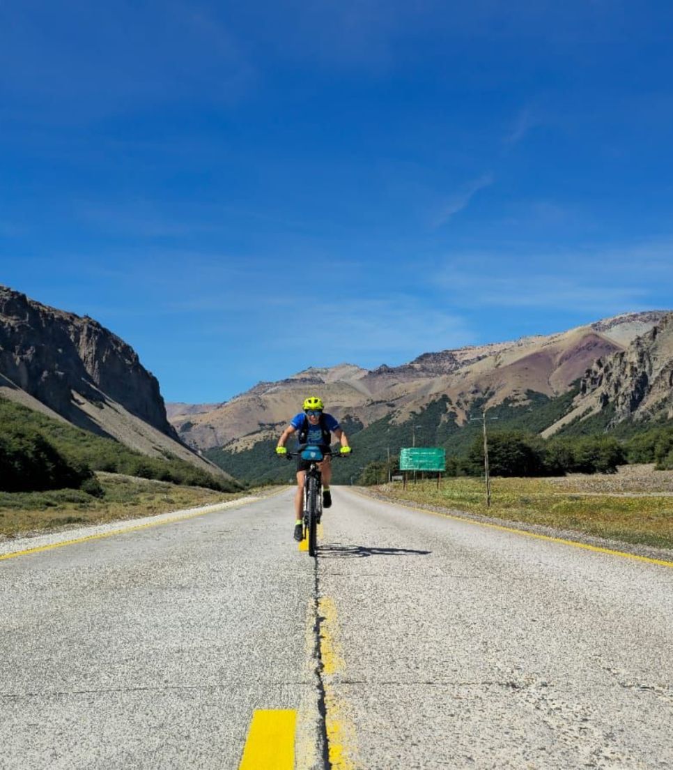 The tour is mostly gravel but there are a few sections of paved roads