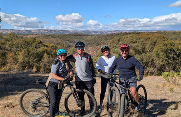 Group of cyclists