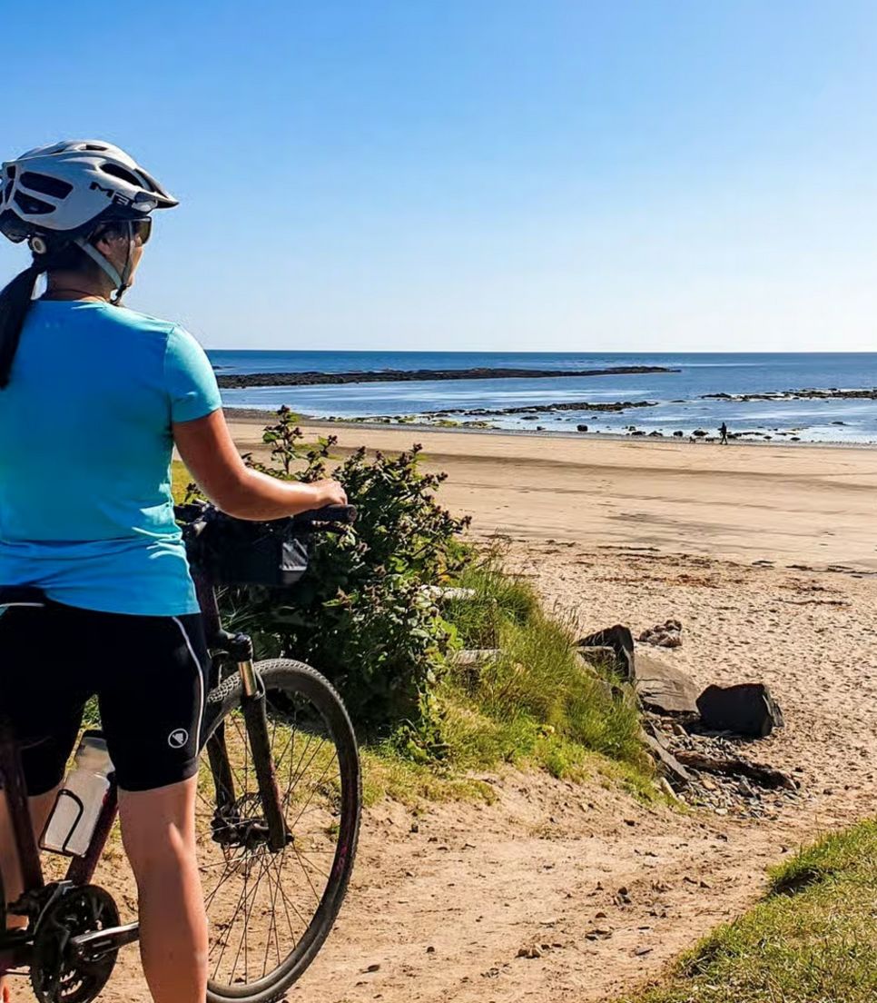 Admire the gorgeous sandy beaches and sweeping sand dunes of the Northumberland Coast 