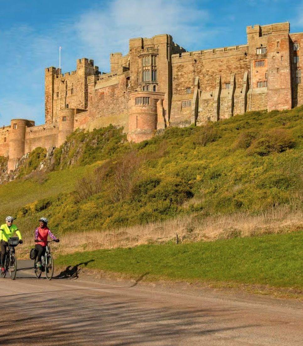 Enjoy the history and nature on display as you cycle tour Northumberland