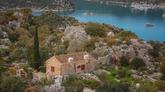 Head to Kekova to view the remains of an ancient submerged Lycian city