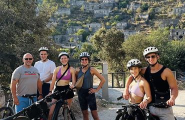 Group of cyclists posing together