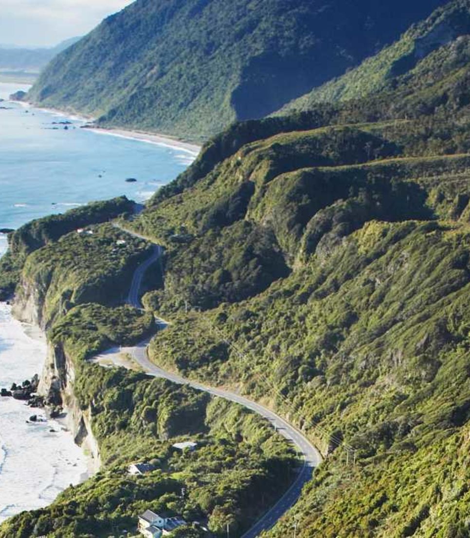 Spend some time riding the beautiful coastline of the South Island