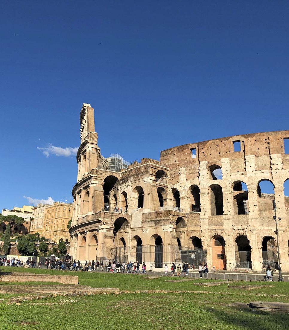Finish your cycling journey in Rome, where the magnificent Colosseum stands as a reminder of the city's extraordinary ancient history.