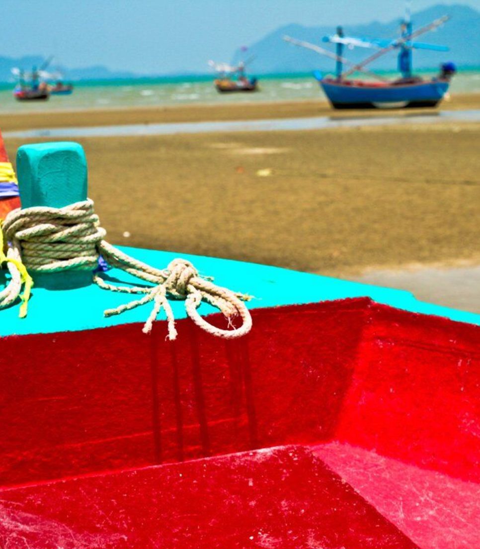 Tour past picturesque scenes of vividly colored working fishing boats as you peddle down the coast