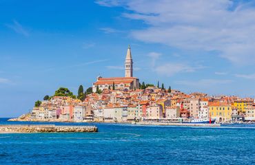 Rovinj town by the sea