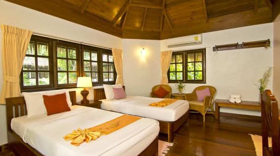 On the edge of Saiyok National Park with tropical forests and mountain views, the resort is immersed in the lush landscape and is the perfect getaway