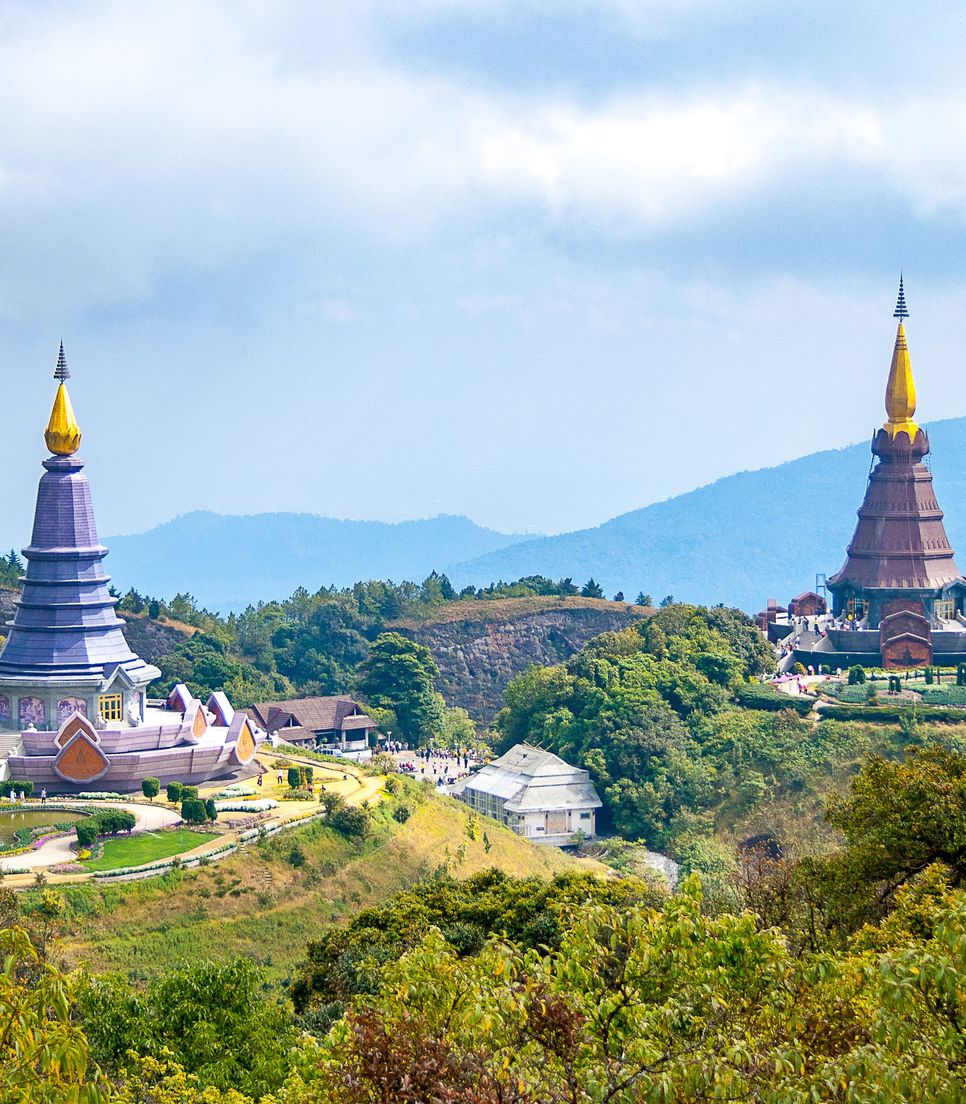 Ride to the summit of Doi Inthanon, the highest peak in Thailand