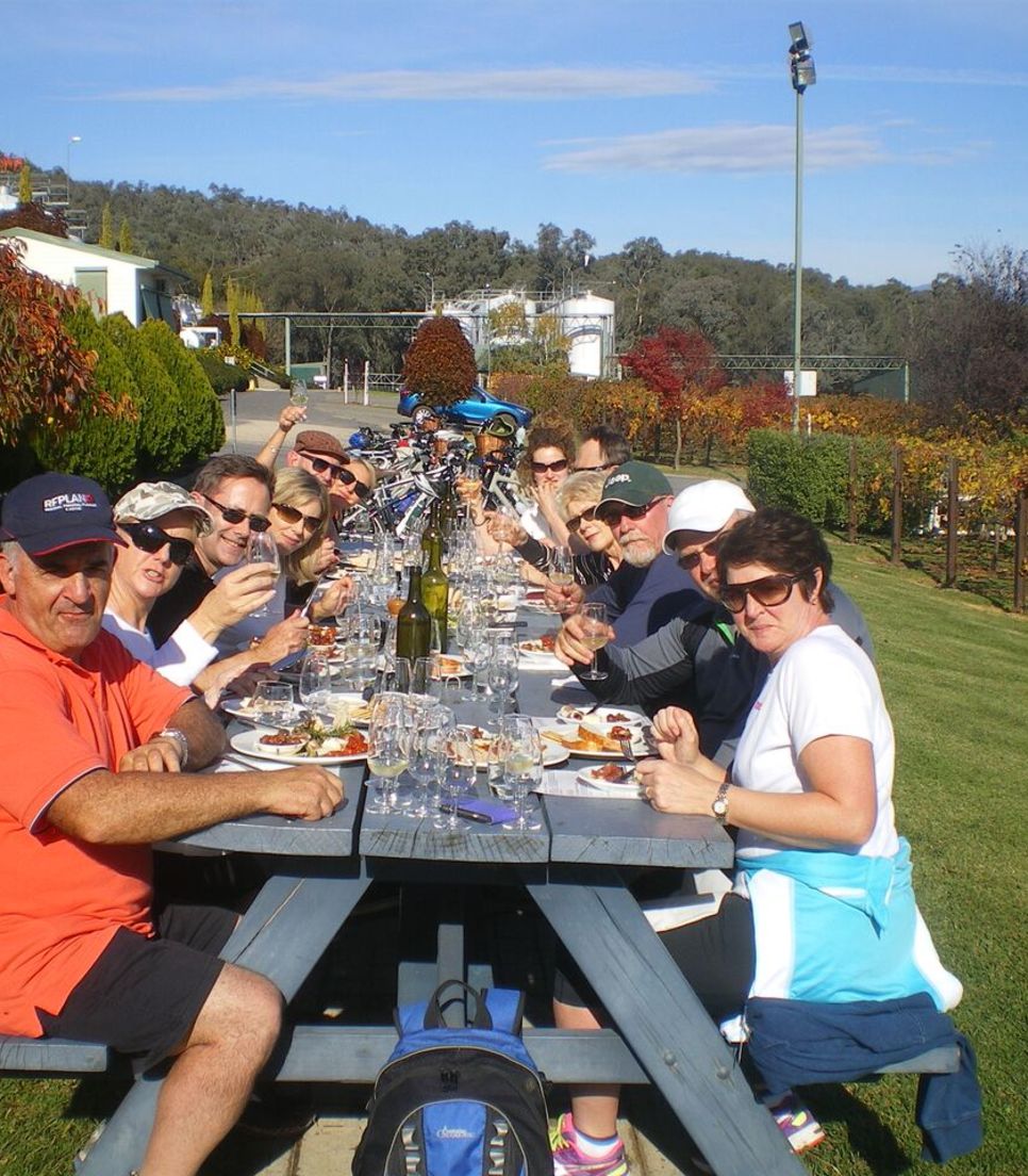 The tour includes some lunches, dinners and wine tasting along the route