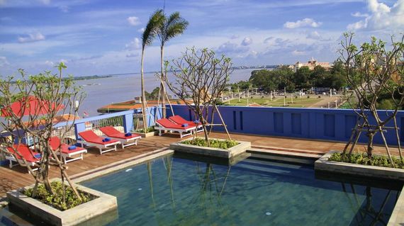 Located in the lively riverfront area and boasting a saltwater rooftop pool amongst its many features, you'll stay two nights here in style