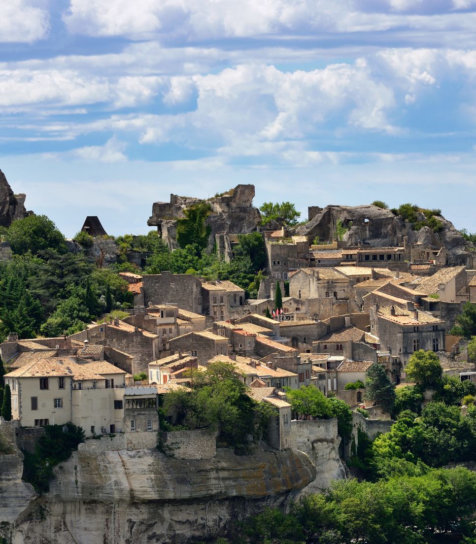 Cycle to the hilltop village of Les Baux on day 6