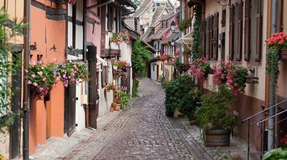The quaint village of Eguisheim provides a welcome rest stop on day 4
