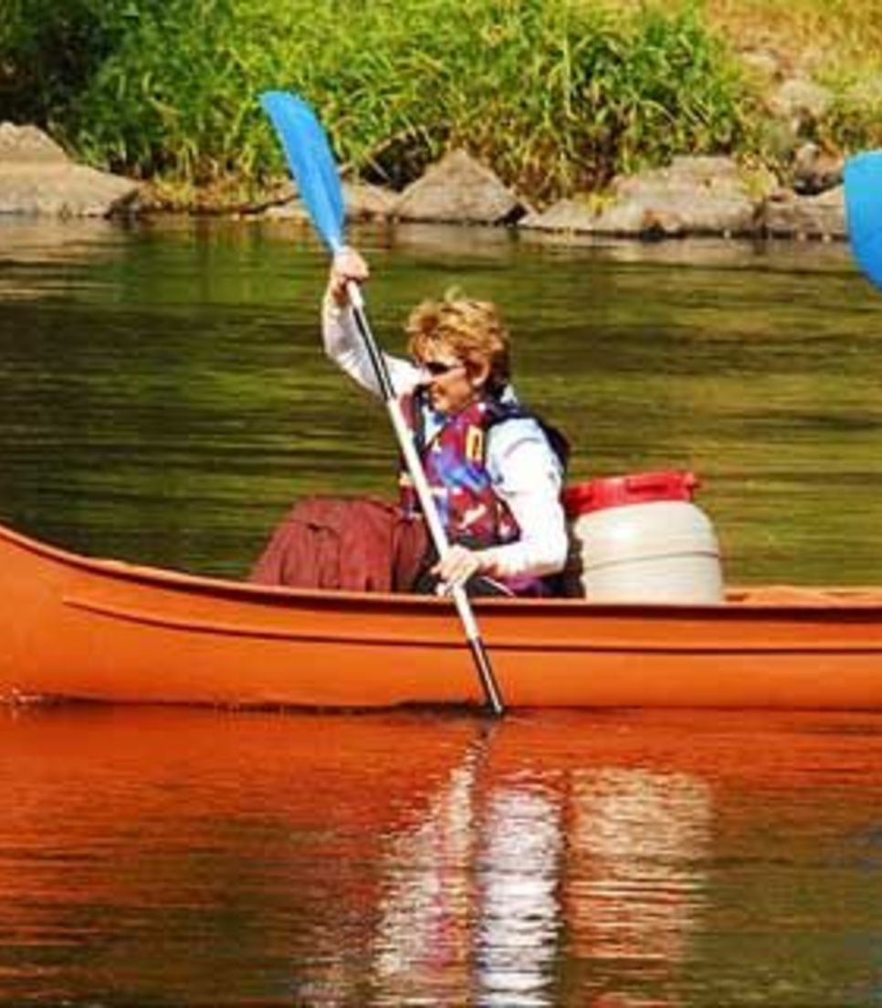 Leave the bikes and pick up the oars as you cruise the Dordogne by water and land