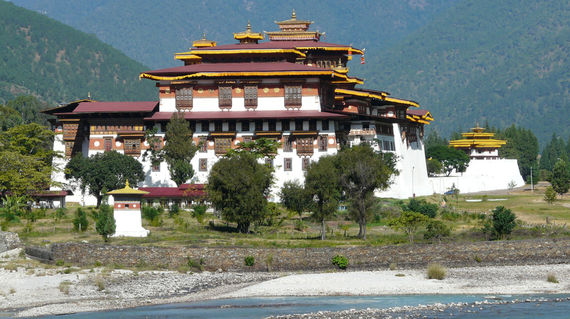 One of the most impressive Dzongs (fortresses) in Bhutan.