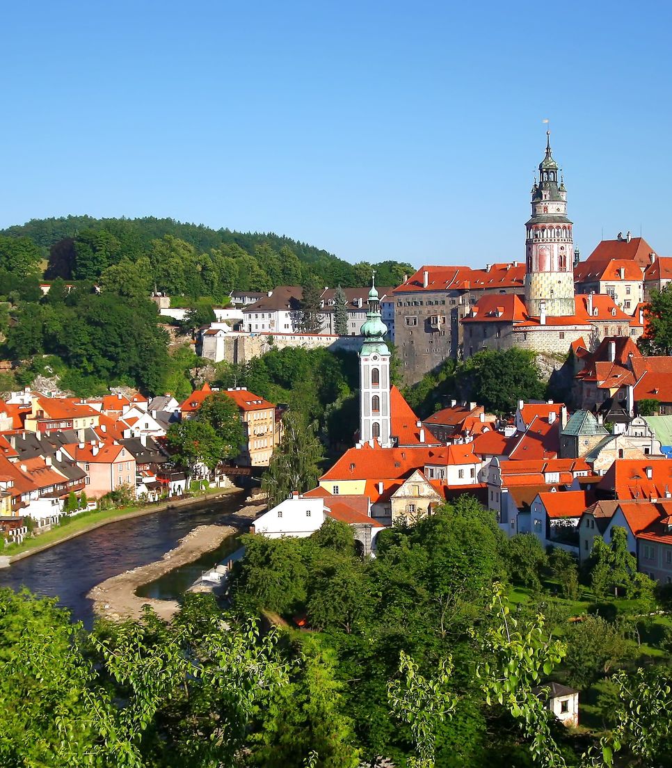 On days 6 and 7 you'll arrive and explore the UNESCO heritage town of Cesky Krumlov
