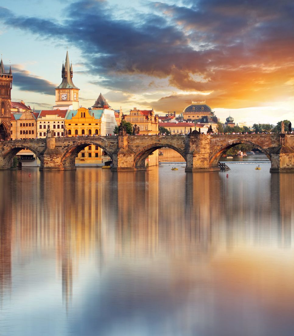 Start and end the tour in the timeless city of Prague
