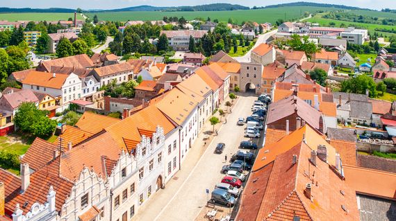 The renaissance buildings of Slavonice