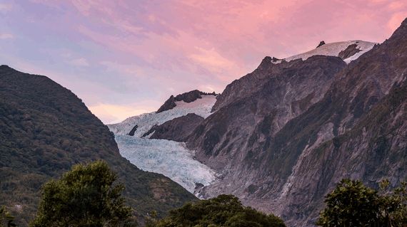 Spend a few days at Franz Josef, a stunning glacier and alpine village with thermal pools
