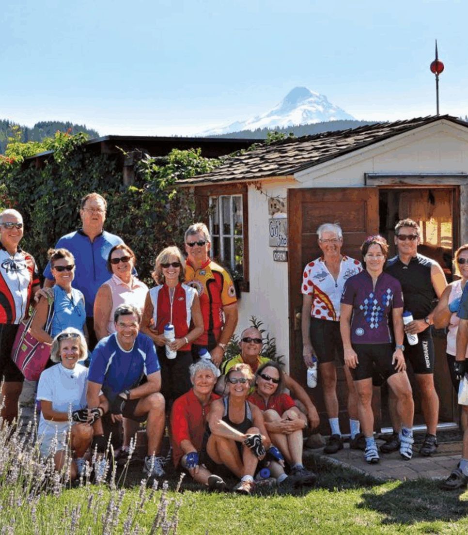 Experience the comraderie and joy of traveling in a small cycle group