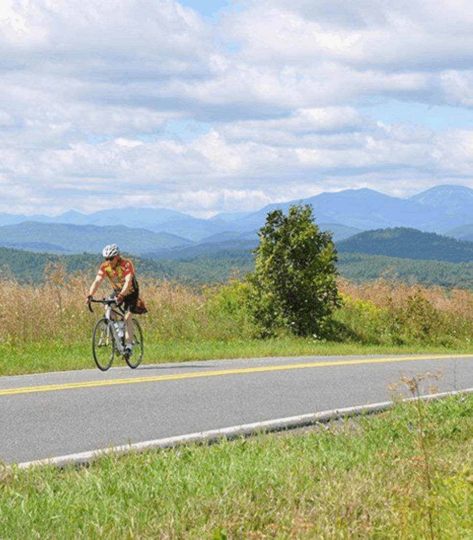 Soak up the Vermont greenery as you cycle through the region