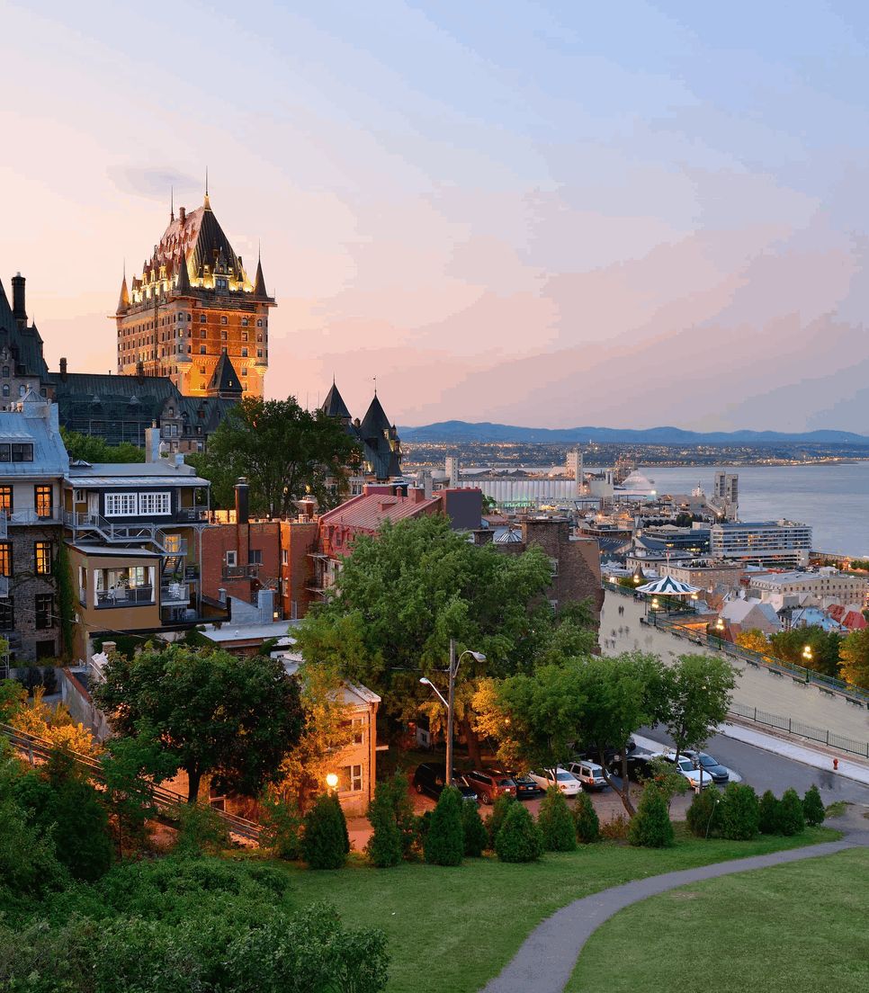 Head to the historic Quebec City to spend several days exploring its charms