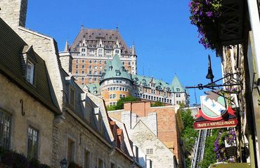 Historic streets of old Quebec City