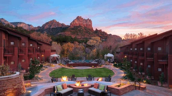 The luxurious Amara Resort is located in the middle of Uptown Sedona, putting you right in the midst of the eclectic city