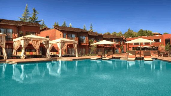 The luxurious Amara Resort is located in the middle of Uptown Sedona, putting you right in the midst of the eclectic city