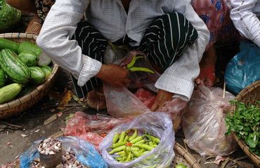Market seller in Vietnam