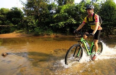 Cycling through shallow water