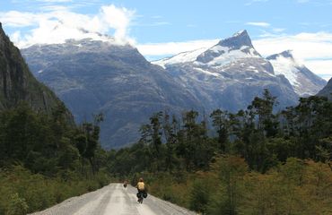 Cycling into the mountains