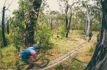 Biking on outback trails