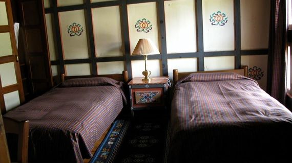 Live like royalty in this opulent historical palace with panoramic views of the Paro valley