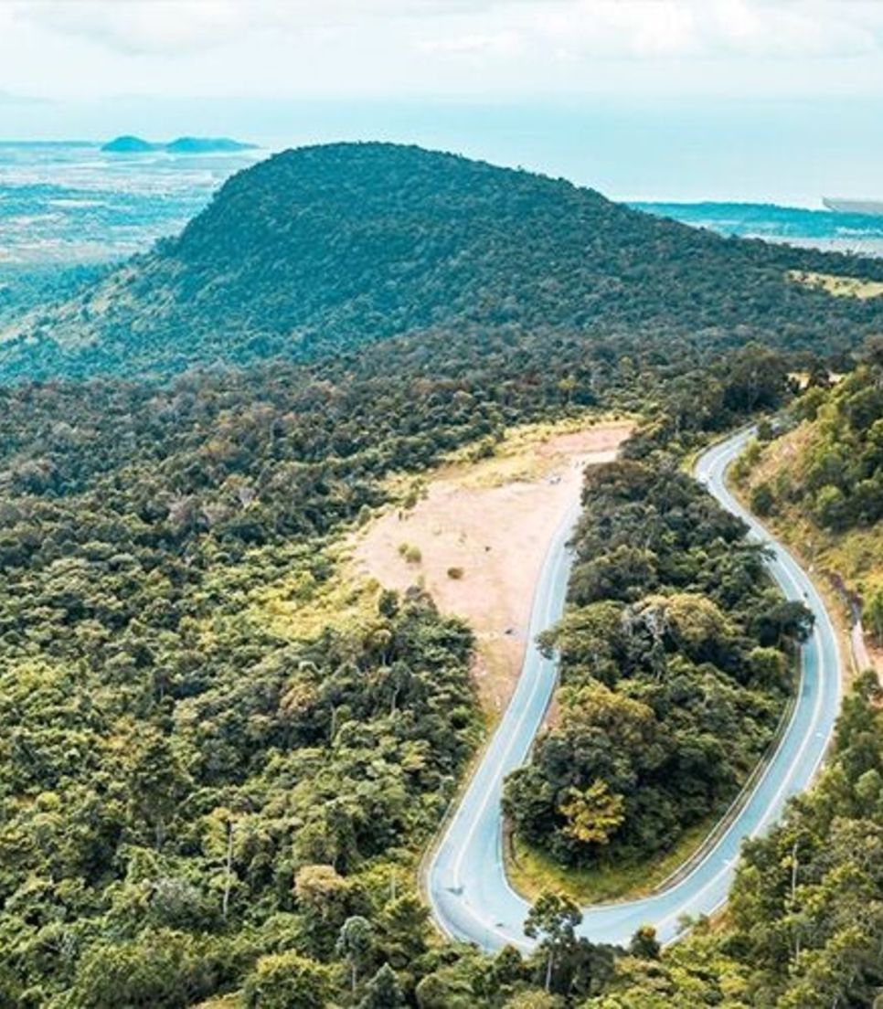 Take on the challenging ride up Bokor Mountain