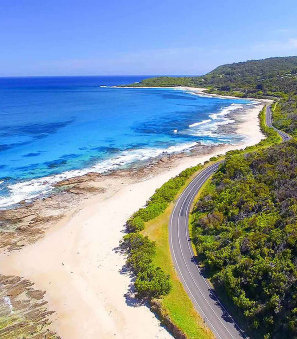 Feel the breeze in your hair as you ride the Great Ocean Road