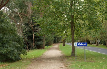 Cycle Path near Orbost sign