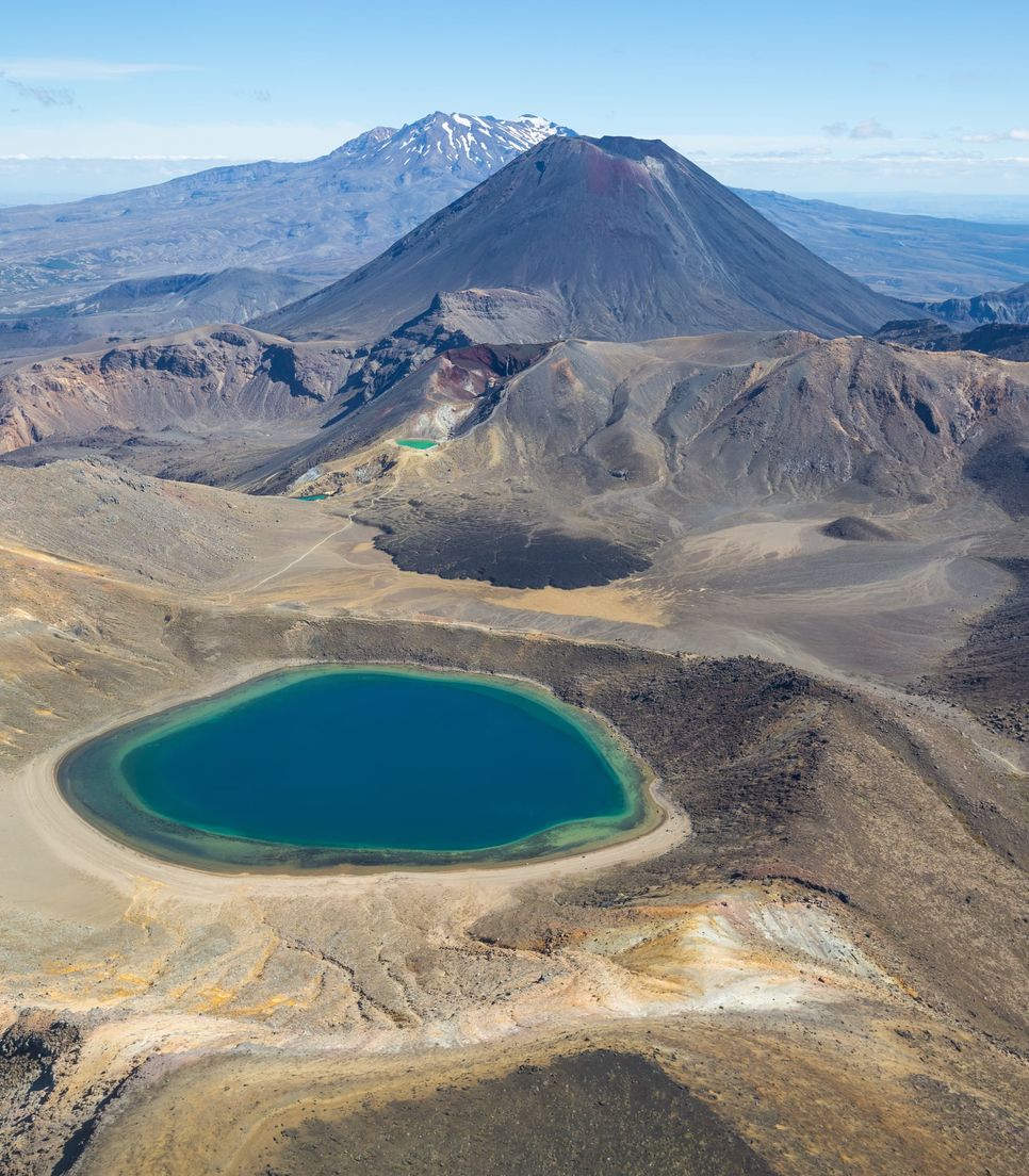 Visit the epic Tongariro National Park during the tour and perhaps attempt the crossing