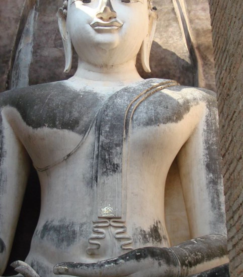 One of the Buddha statues dating back hundreds of years back. It measures about 52ft (16 m) from knee to knee and 72ft (22 m) high