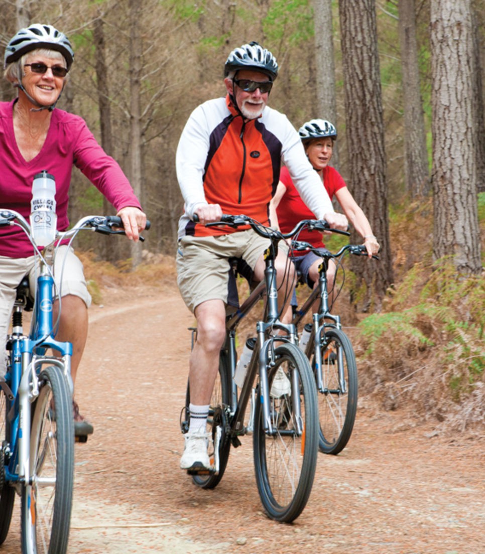 Enjoy a smooth ride along back roads away from vehicle traffic