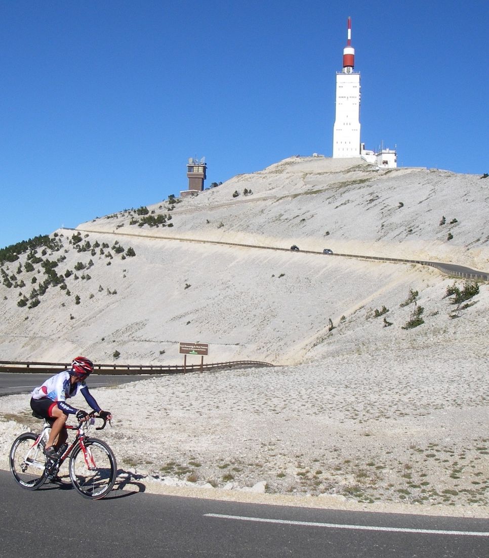 Decide whether to take up the challenge of an optional ride up Mont Ventoux