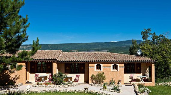 This cozy rural hotel is near the village of Sault and is surrounded by woodland with gorgeous views of Mont Ventoux.
