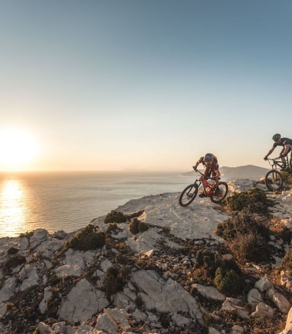 Enjoy an incredibly unique tour, exploring the MTB trails of the Greek Islands by boat