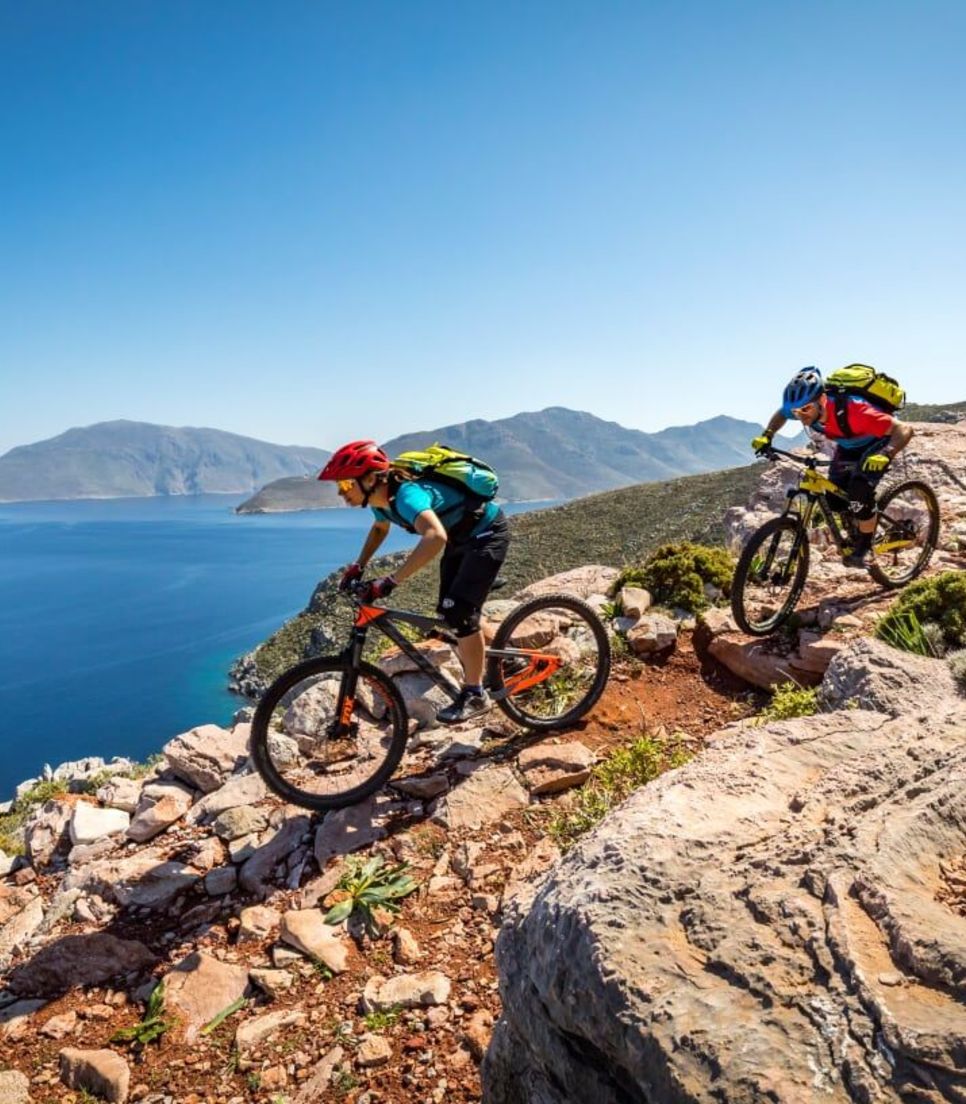 Get stuck into some fine biking with the sweetest of backdrops
