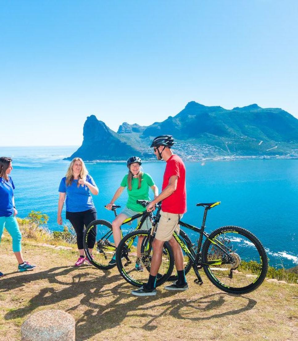 Getaway with friends or loved ones and cycle tour the Cape Peninsula